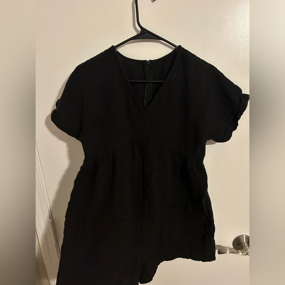Black romper. Size medium.